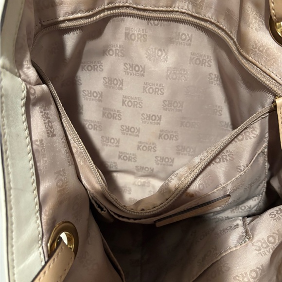 Michael Kors Tan and Cream Tote Bag - Picture 8 of 12
